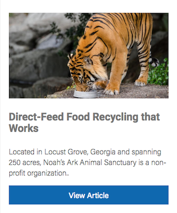 Direct Feed Food Waste Recycling Program