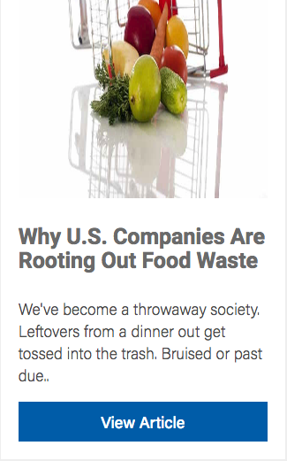 U.S. Companies Rooting out Food Waste